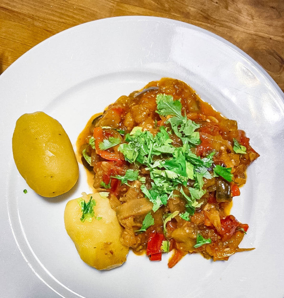 Ägyptisches Moussaka (Vegetarischer Melanzani-Eintopf) - GeLa Ochsenherz